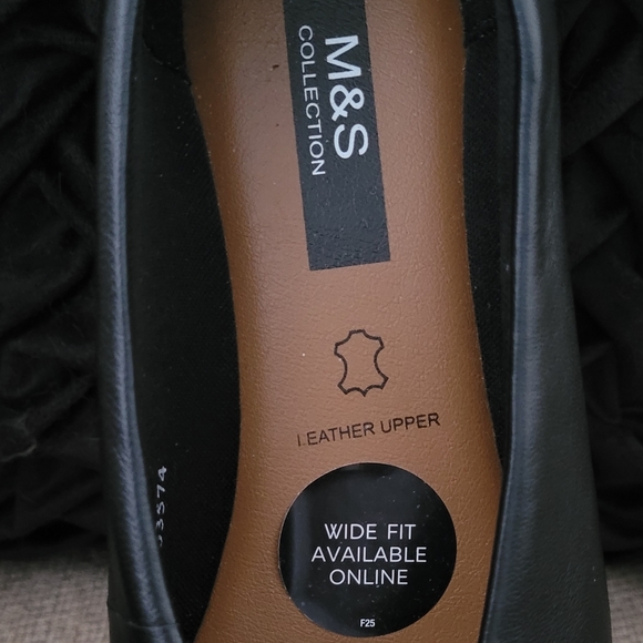M & S COLLECTION GENUINE LEATHER BALLERINA FLATS - Picture 10 of 13